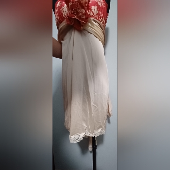 A Boho Vintage Layered Lace Wedding Upcycled Slip Dress - Picture 10 of 12